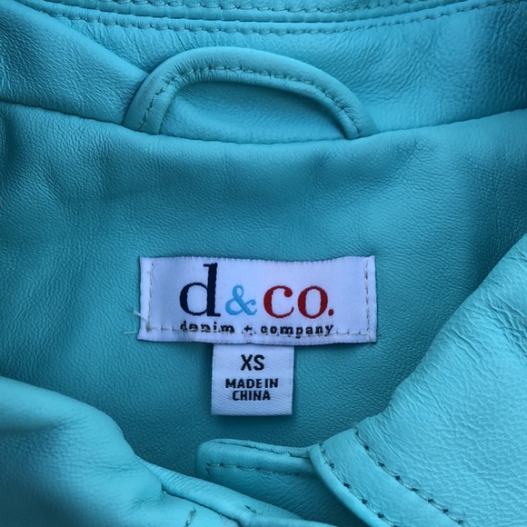 NWOT! - D & Co 100% Genuine Lamb Leather Button Front Jacket - Picture 2 of 10